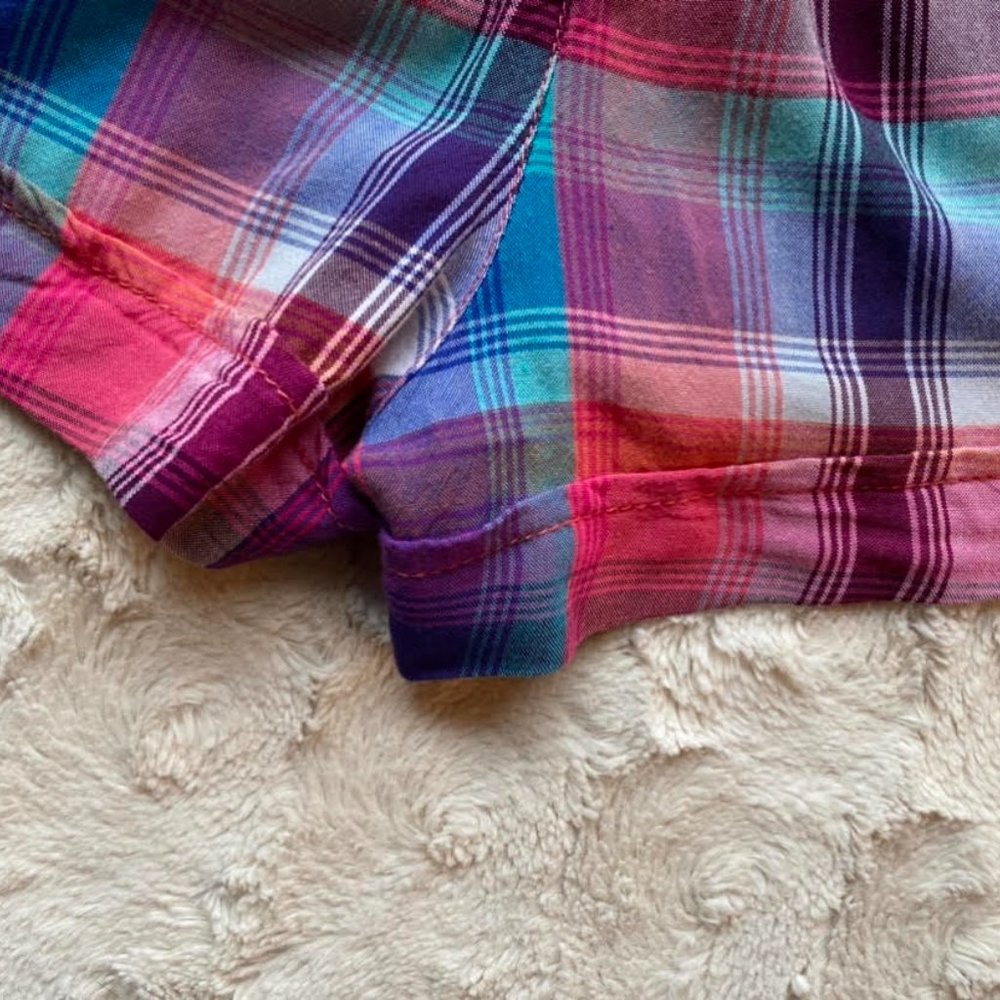 SO Colorful Plaid Shorts Removable Belt - Picture 6 of 11